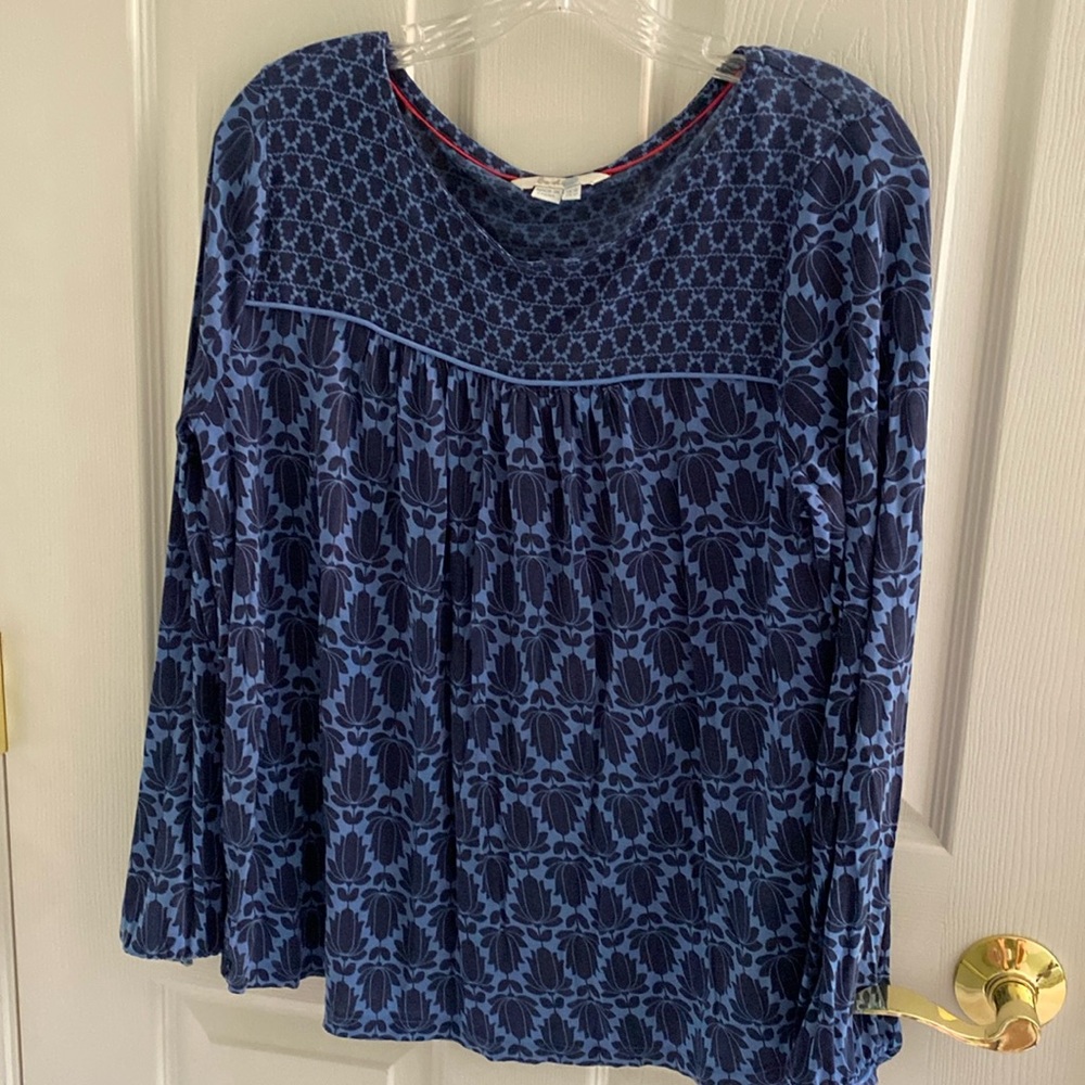 Boden Navy Tulip top, 12